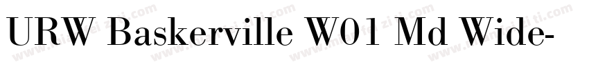 URW Baskerville W01 Md Wide字体转换